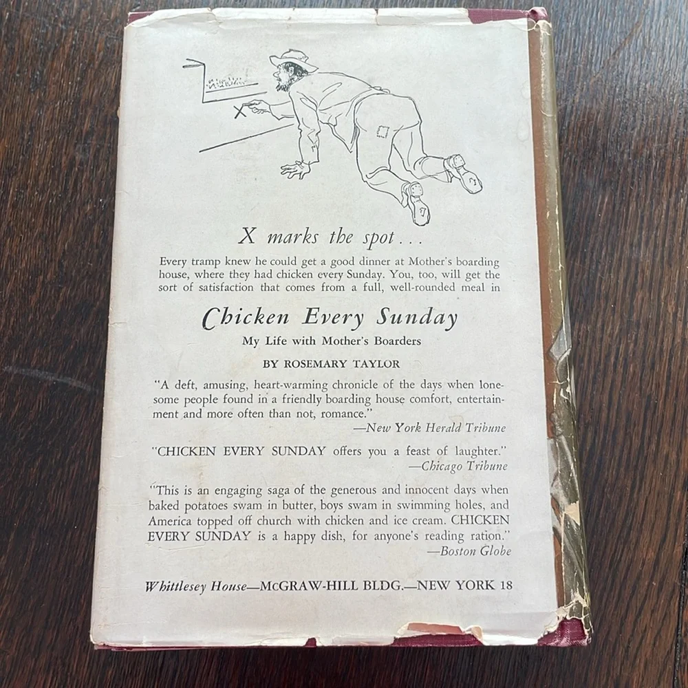 Chicken Every Sunday, My Life with Mother's Boarders by Rosemary Taylor c1943